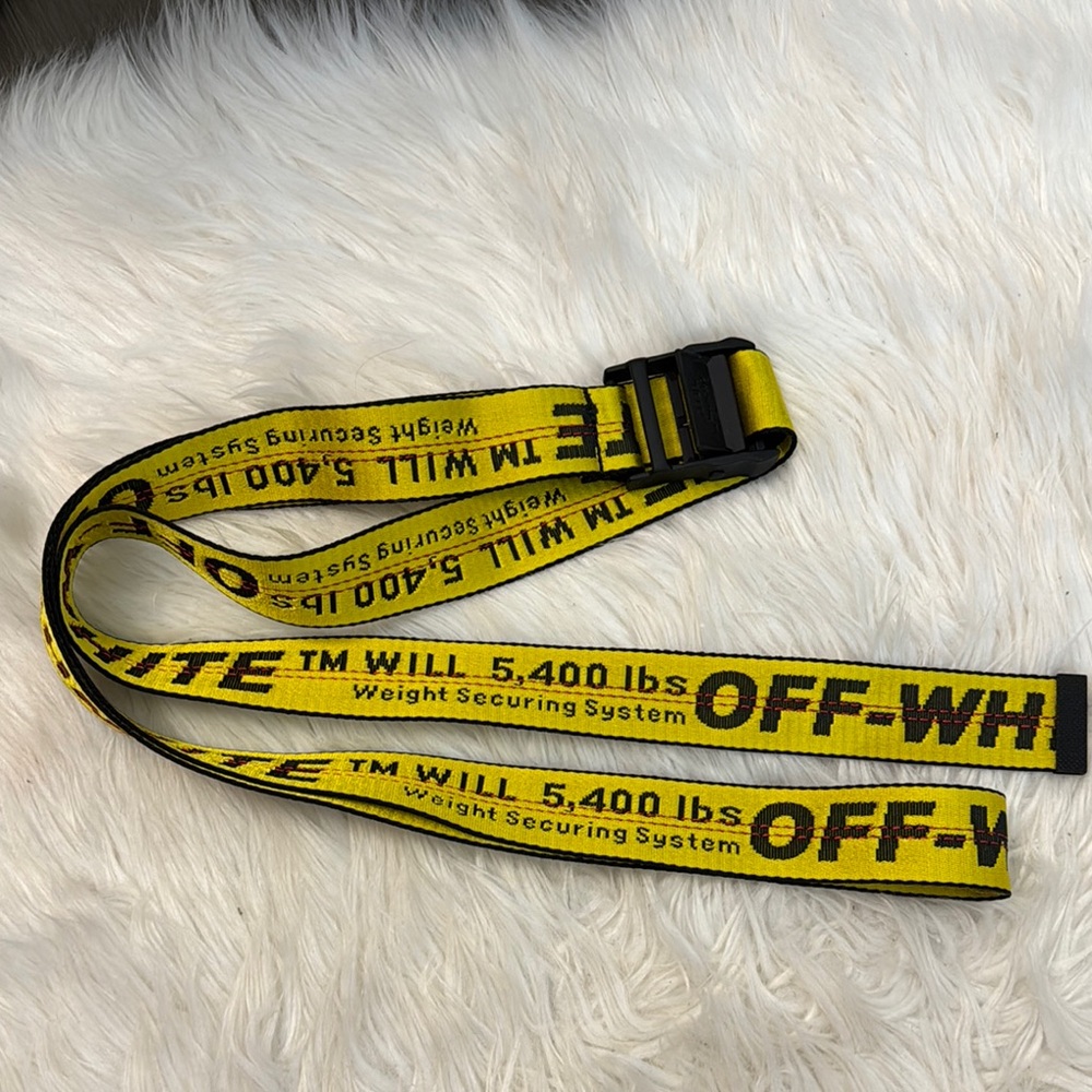 Off-White Yellow Industrial Belt